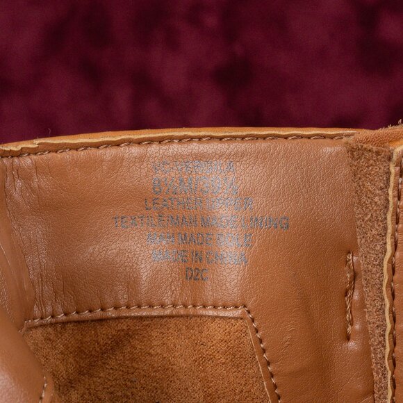 Vince Camuto Women Vergila Caramel Leather Moto Biker Chunky Boots Size 8.5 - Picture 7 of 8